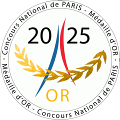 medaille 2025 Gold concours nationale de PAris